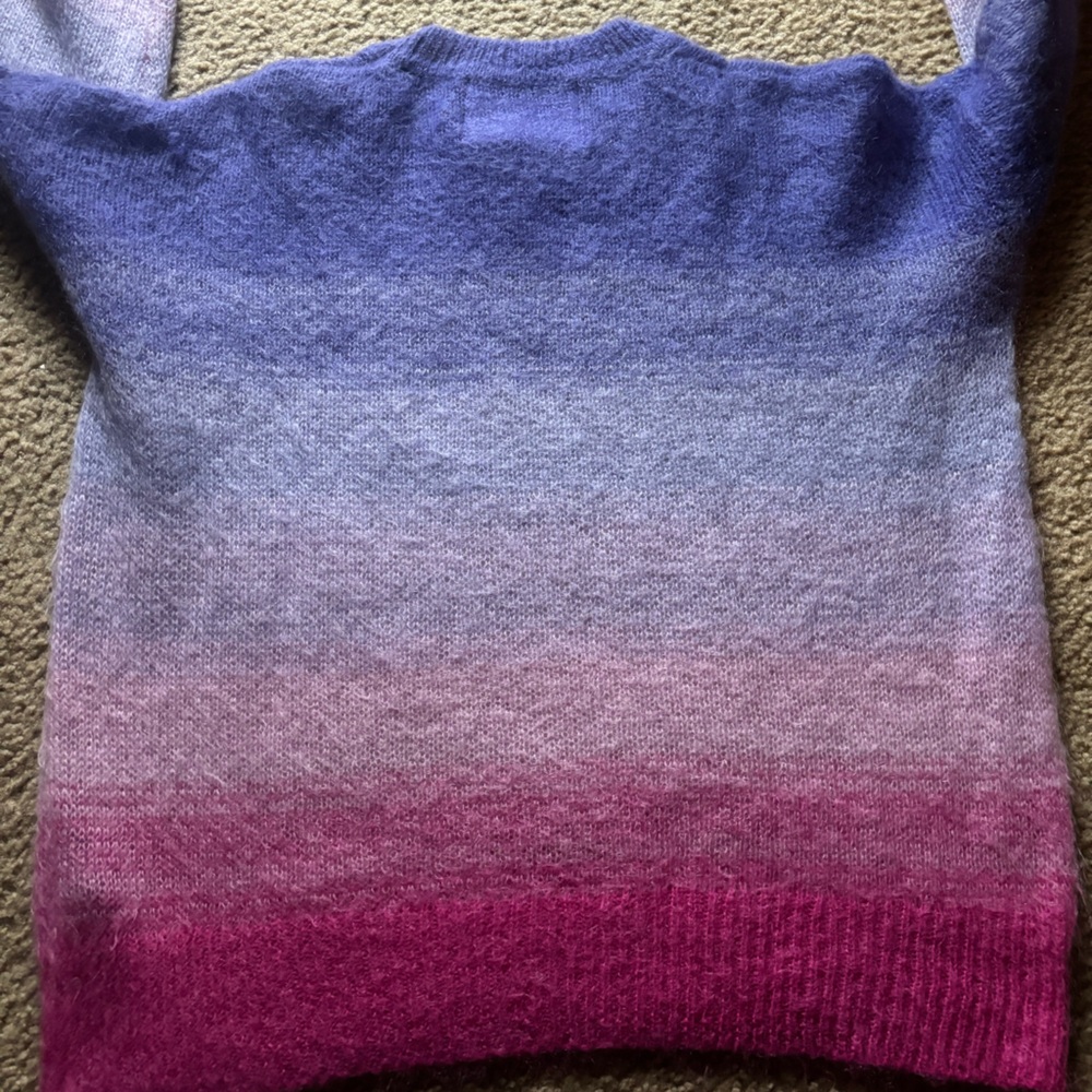 ISABEL MARANT Sweater 34 Etoile Drussell Super Kid Mohair Wool Ombre Sunset - Picture 4 of 8